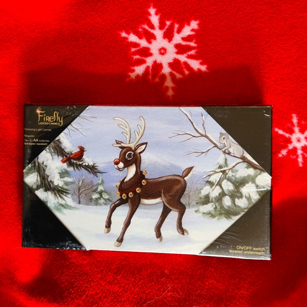 Rudolph LED light up pictures by Firefly